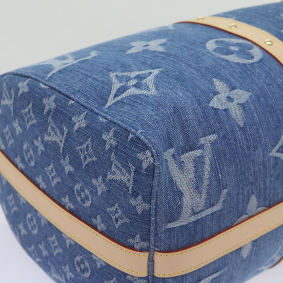 LOUIS VUITTON Monogram Denim Keepall Bandouliere 45 Bag M24315 LV Auth ar11398SM