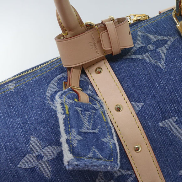 LOUIS VUITTON Monogram Denim Keepall Bandouliere 45 Bag M24315 LV Auth ar11398SM