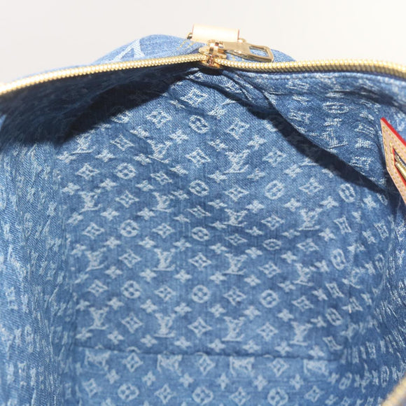 LOUIS VUITTON Monogram Denim Keepall Bandouliere 45 Bag M24315 LV Auth ar11398SM