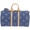LOUIS VUITTON Monogram Denim Keepall Bandouliere 45 Bag M24315 LV Auth ar11398SM-13