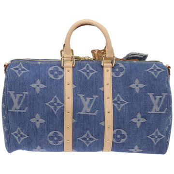 LOUIS VUITTON Monogram Denim Keepall Bandouliere 45 Bag M24315 LV Auth ar11398SM - 0