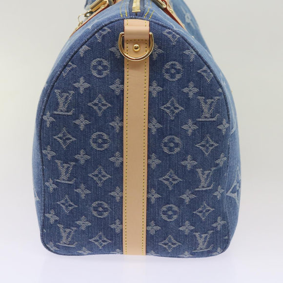 LOUIS VUITTON Monogram Denim Keepall Bandouliere 45 Bag M24315 LV Auth ar11398SM