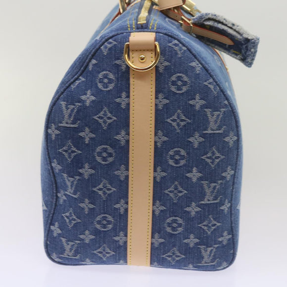 LOUIS VUITTON Monogram Denim Keepall Bandouliere 45 Bag M24315 LV Auth ar11398SM