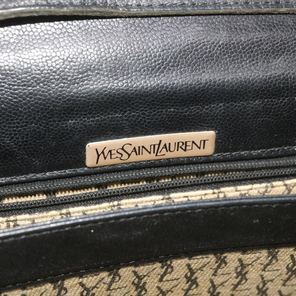 SAINT LAURENT Shoulder Bag Leather Black Auth ar11404