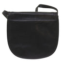 SAINT LAURENT Shoulder Bag Leather Black Auth ar11404-3