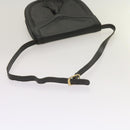 SAINT LAURENT Shoulder Bag Leather Black Auth ar11404-7