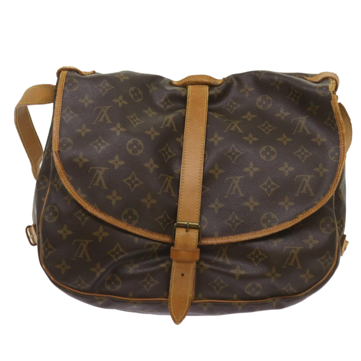 LOUIS VUITTON Monogram Saumur 35 Shoulder Bag M42254 LV Auth ar11407 - 0