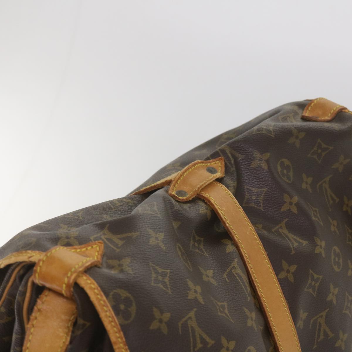 LOUIS VUITTON Monogram Saumur 35 Shoulder Bag M42254 LV Auth ar11407