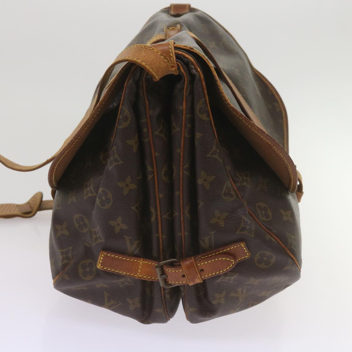 LOUIS VUITTON Monogram Saumur 35 Shoulder Bag M42254 LV Auth ar11433