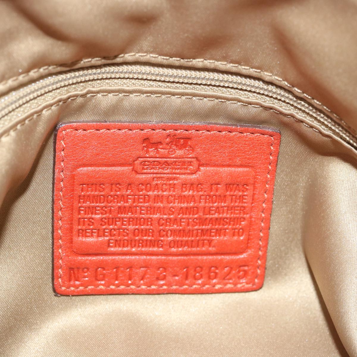 Coach Signature Shoulder Bag Canvas 3Set Beige Red white Auth ar11444