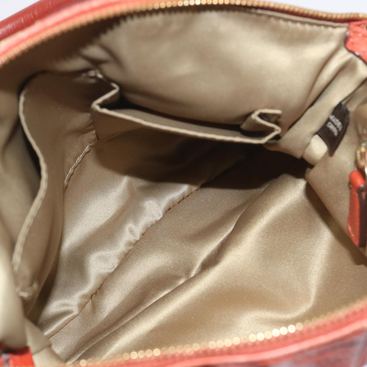 Coach Signature Shoulder Bag Canvas 3Set Beige Red white Auth ar11444
