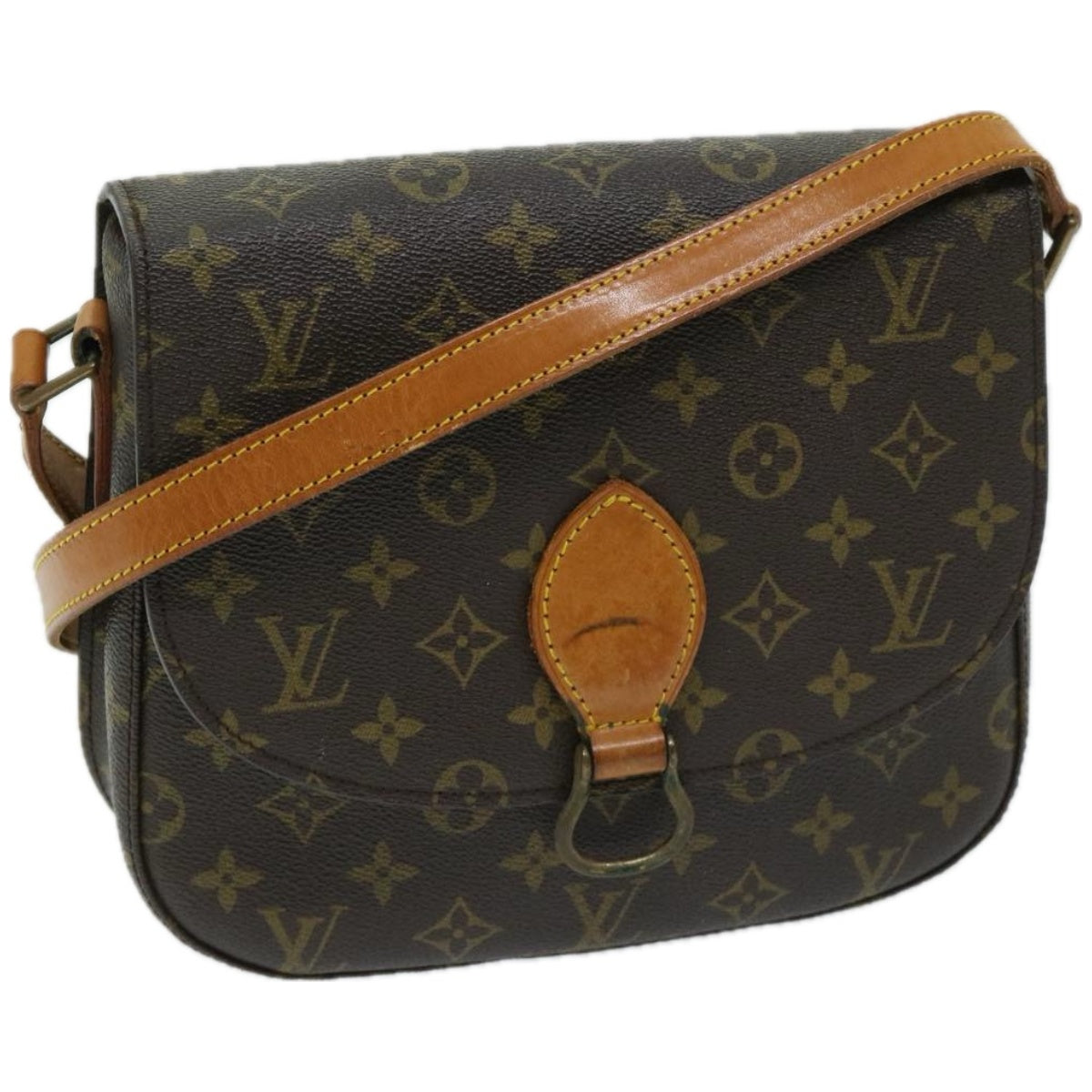 LOUIS VUITTON Monogram Saint Cloud GM Shoulder Bag Vintage M51242 Auth ar11447B