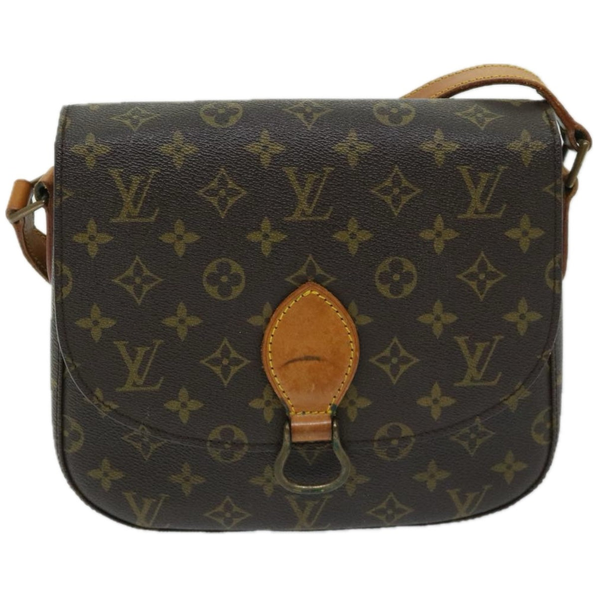 LOUIS VUITTON Monogram Saint Cloud GM Shoulder Bag Vintage M51242 Auth ar11447B