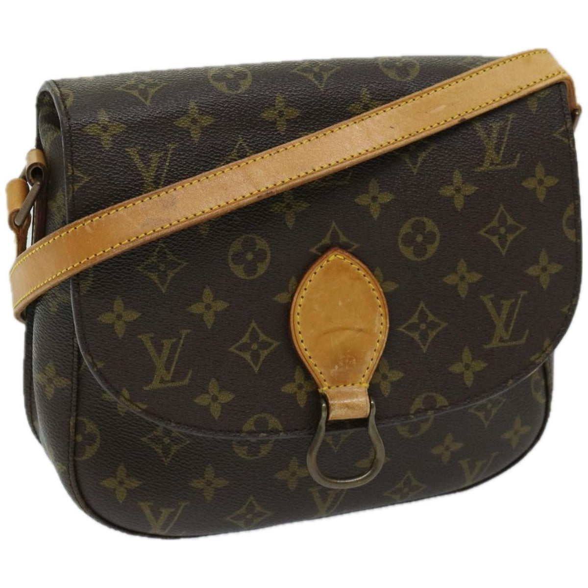 LOUIS VUITTON Monogram Saint Cloud GM Shoulder Bag Vintage M51242 Auth ar11448B