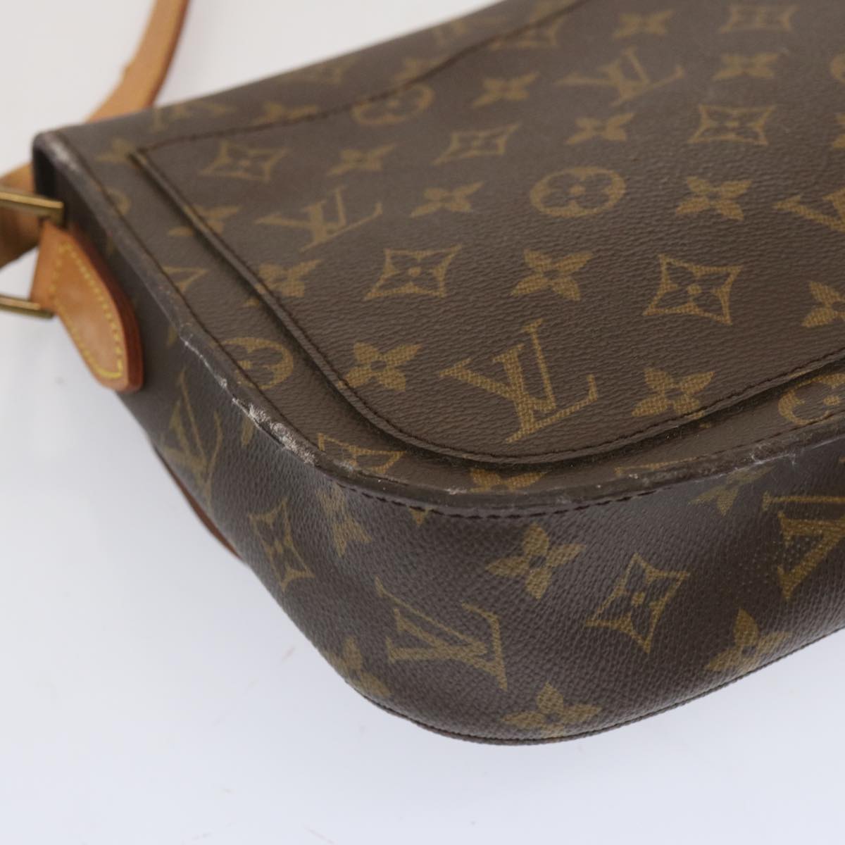 LOUIS VUITTON Monogram Saint Cloud GM Shoulder Bag M51242 LV Auth ar11452B