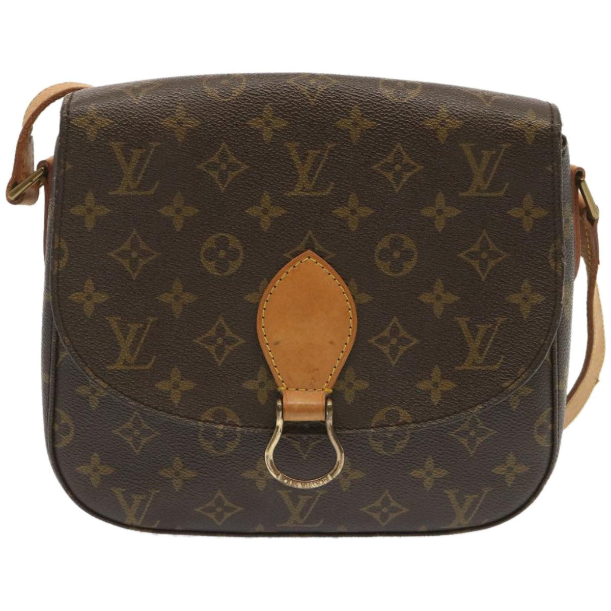 LOUIS VUITTON Monogram Saint Cloud GM Shoulder Bag M51242 LV Auth ar11452B