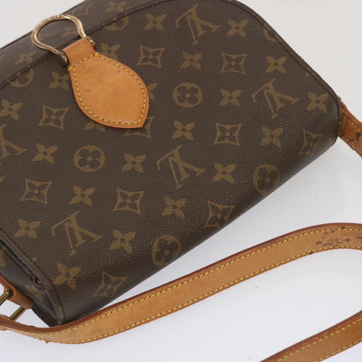 LOUIS VUITTON Monogram Saint Cloud GM Shoulder Bag M51242 LV Auth ar11452B