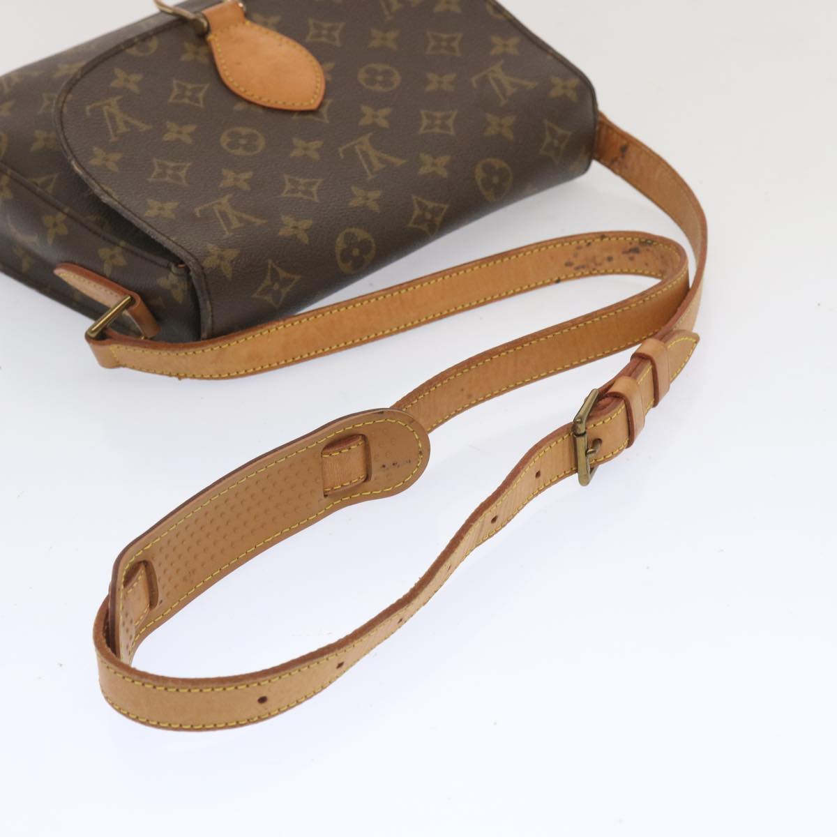 LOUIS VUITTON Monogram Saint Cloud GM Shoulder Bag M51242 LV Auth ar11452B