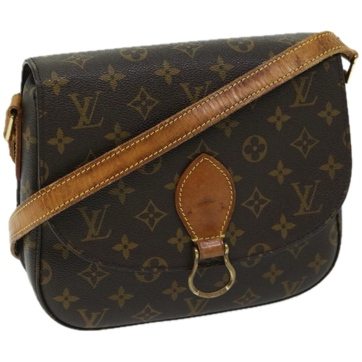 LOUIS VUITTON Monogram Saint Cloud GM Shoulder Bag M51242 LV Auth ar11459B