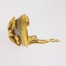 CHANEL Triple Coco Earring Gold CC Auth ar11464B-5