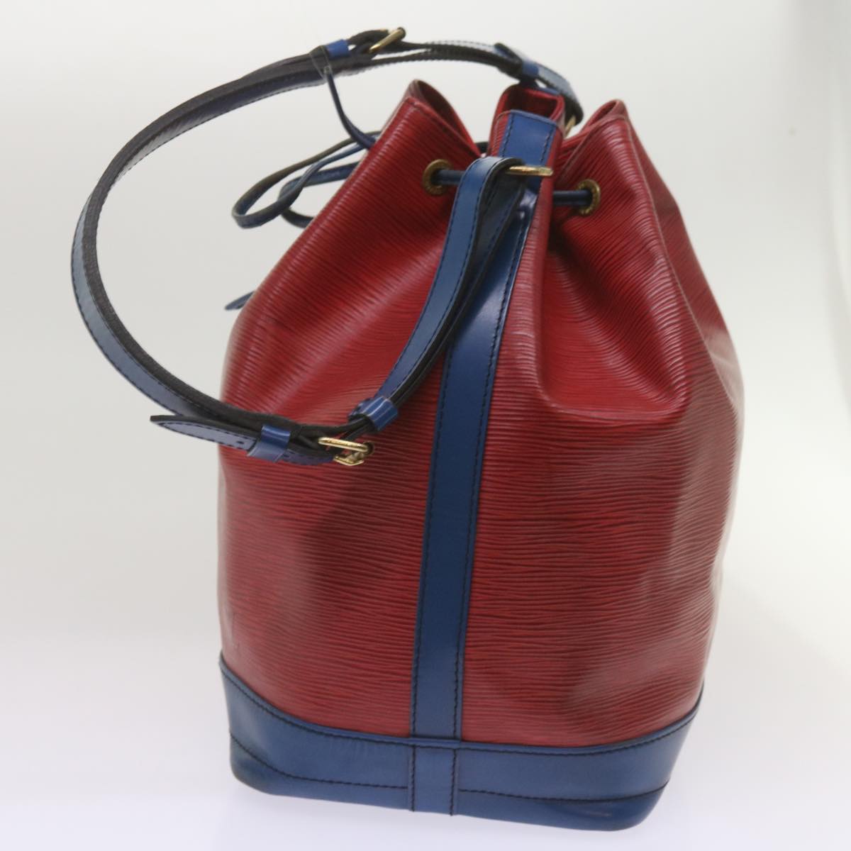 LOUIS VUITTON Epi Noe Shoulder Bag Bicolor Red Blue M44084 LV Auth ar11474B