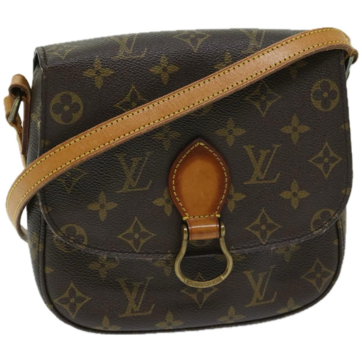 LOUIS VUITTON Monogram Saint Cloud MM Shoulder Bag M51243 LV Auth ar11475B