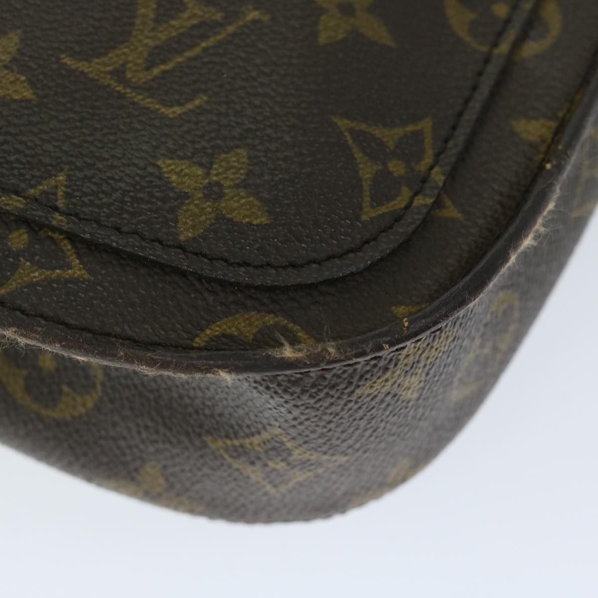 LOUIS VUITTON Monogram Saint Cloud MM Shoulder Bag M51243 LV Auth ar11475B