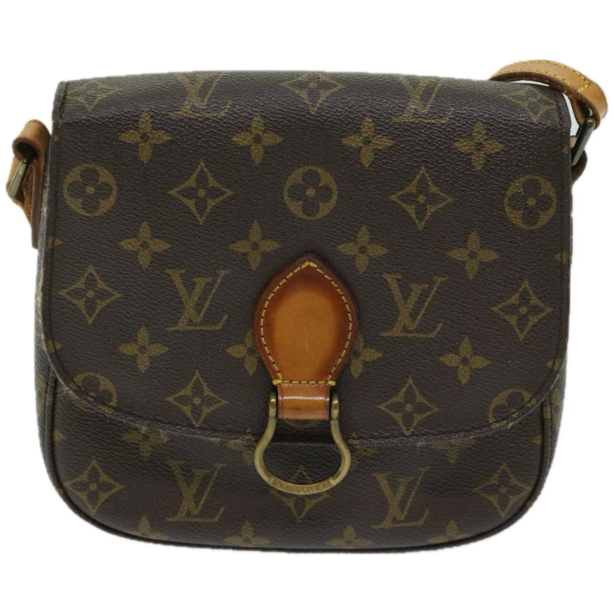 LOUIS VUITTON Monogram Saint Cloud MM Shoulder Bag M51243 LV Auth ar11475B