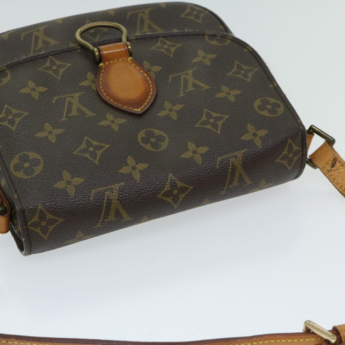 LOUIS VUITTON Monogram Saint Cloud MM Shoulder Bag M51243 LV Auth ar11475B