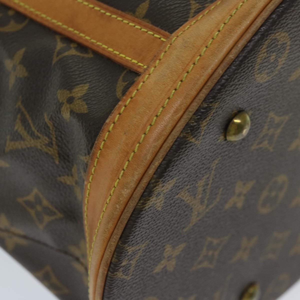 LOUIS VUITTON Monogram Bucket GM Shoulder Bag M42236 LV Auth ar11476B