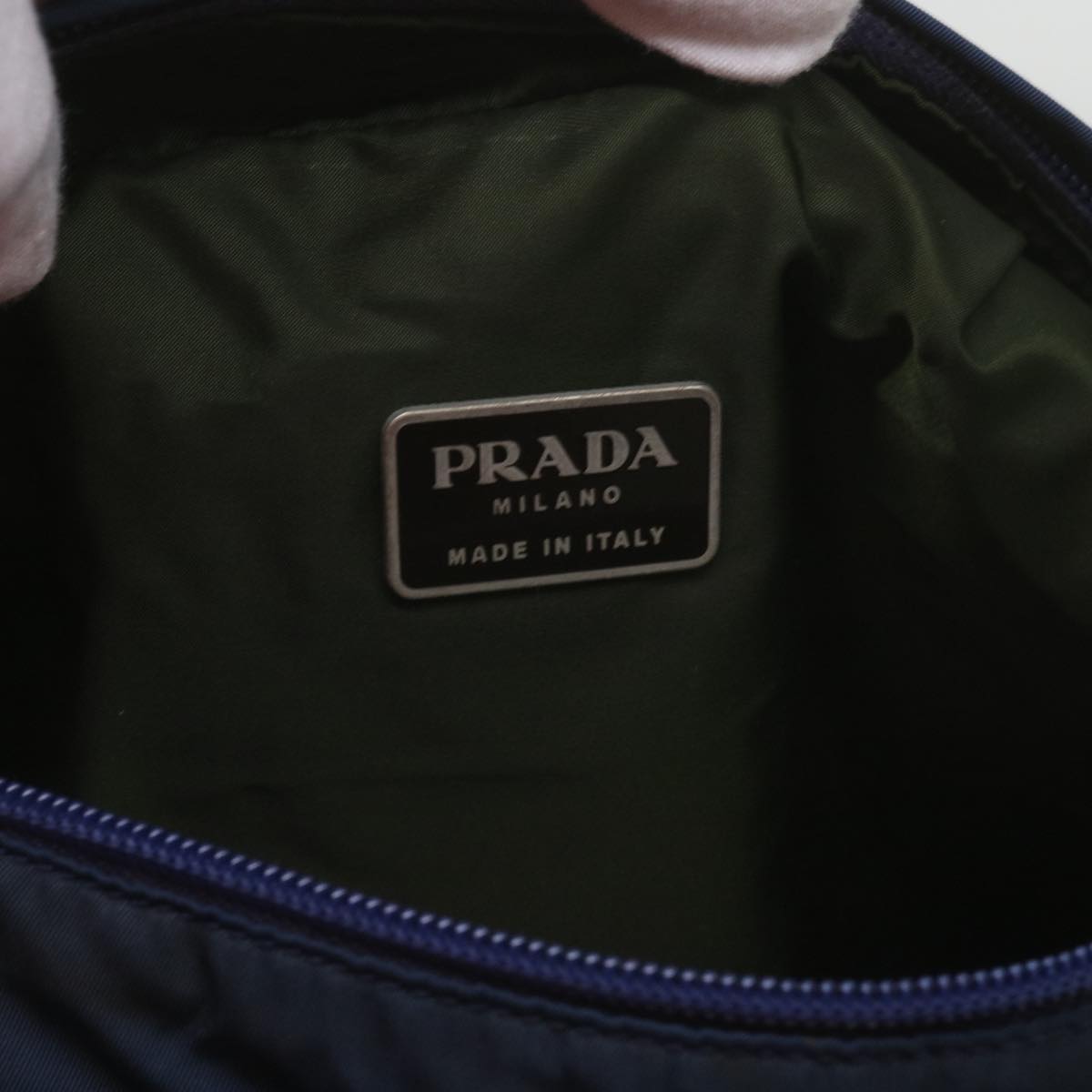 PRADA Shoulder Bag Nylon Navy Auth ar11477B