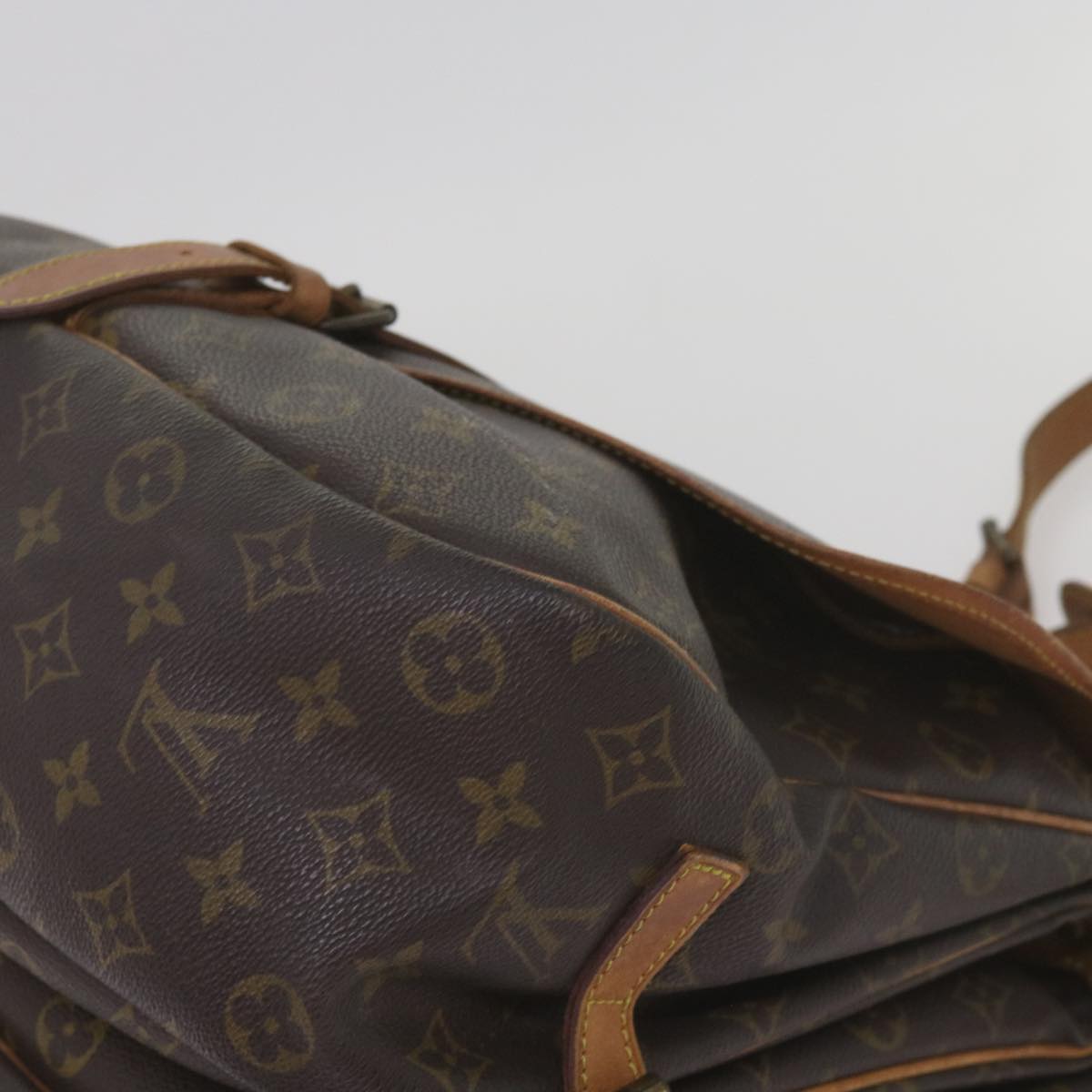 LOUIS VUITTON Monogram Saumur 35 Shoulder Bag M42254 LV Auth ar11481B