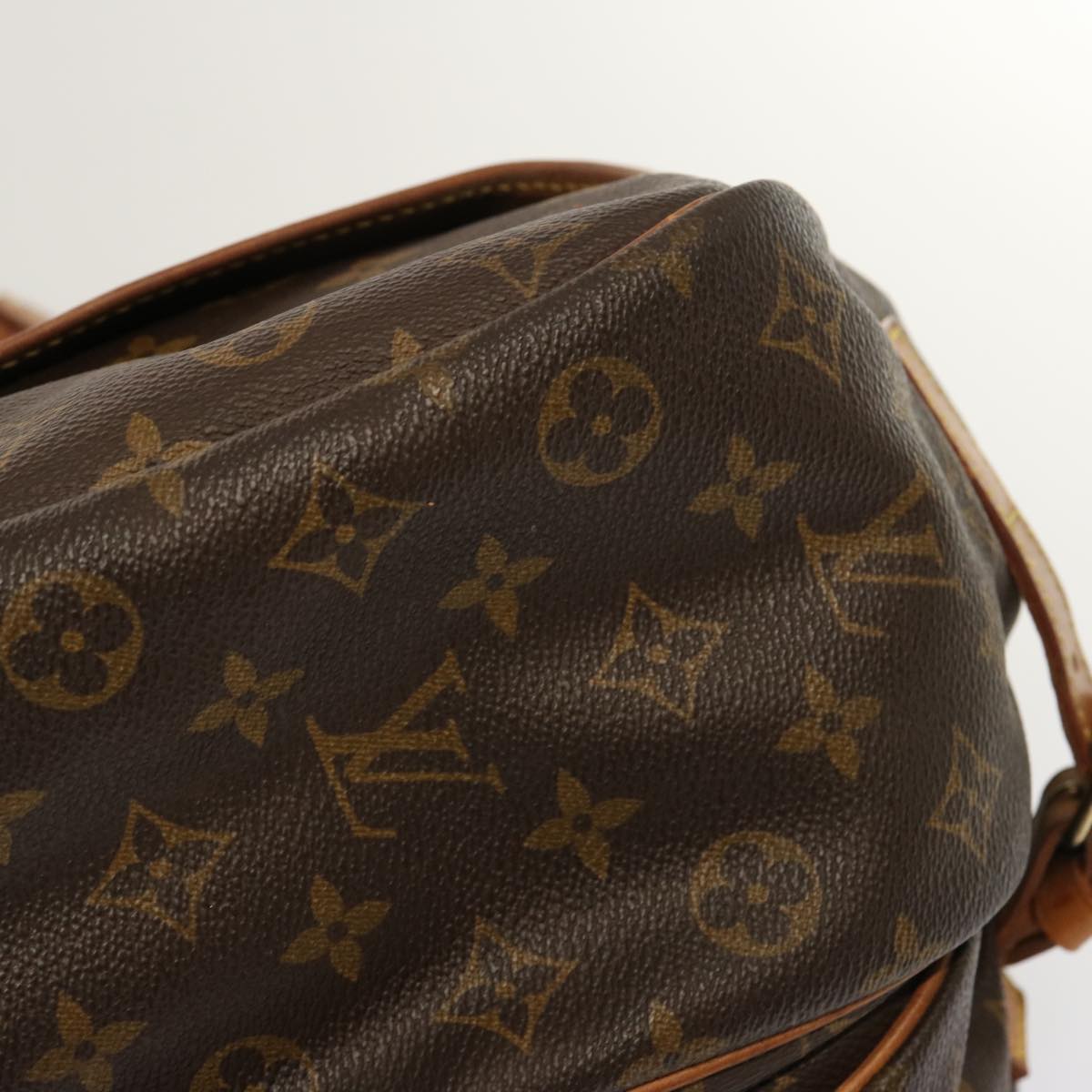 LOUIS VUITTON Monogram Saumur 35 Shoulder Bag M42254 LV Auth ar11486