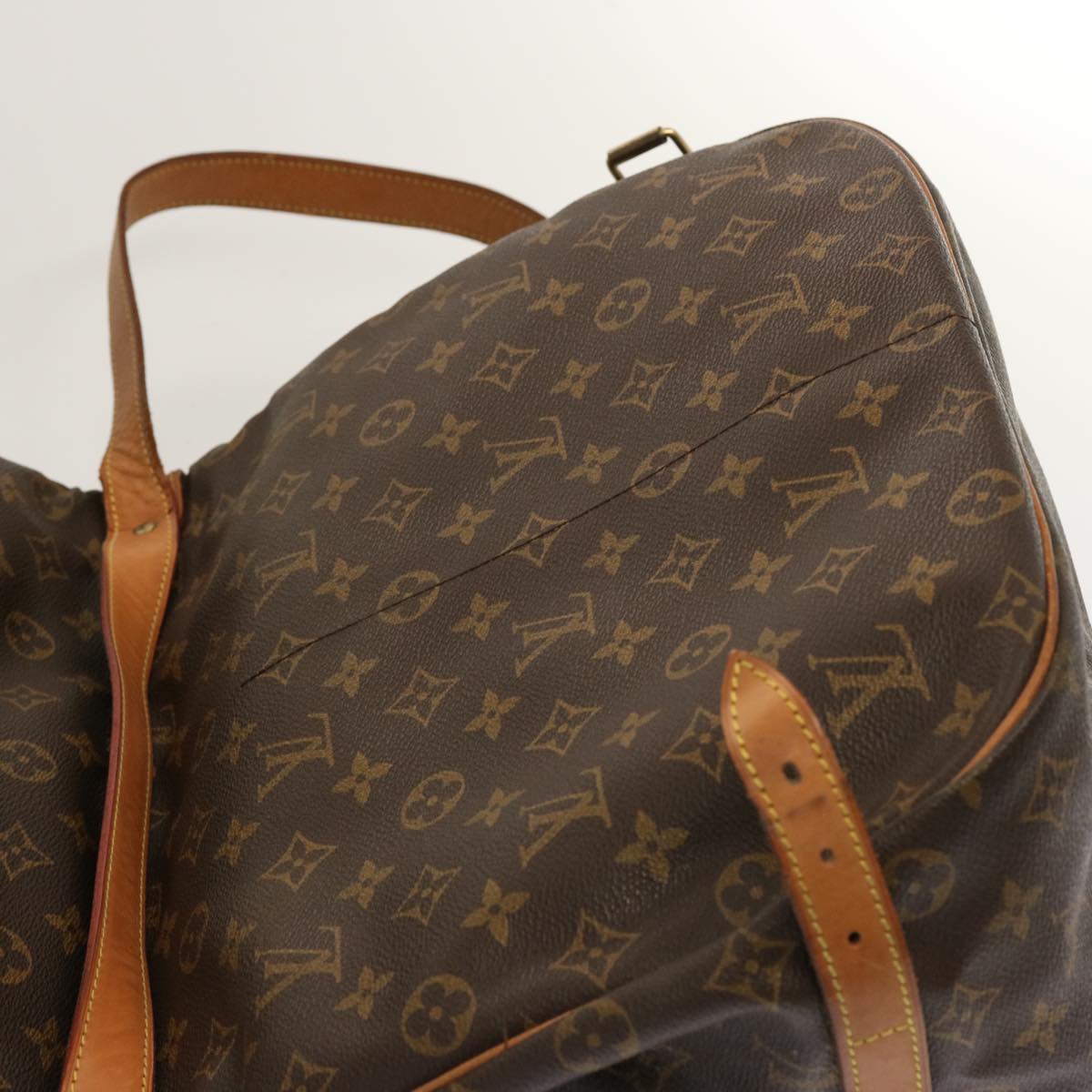 LOUIS VUITTON Monogram Saumur 35 Shoulder Bag M42254 LV Auth ar11486