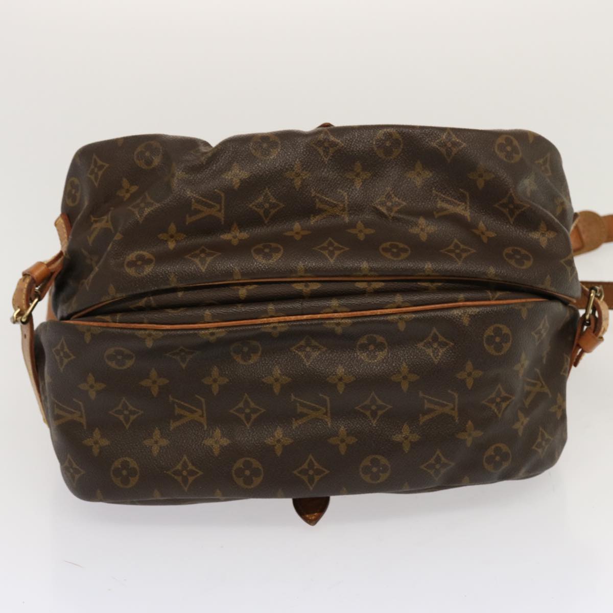 LOUIS VUITTON Monogram Saumur 35 Shoulder Bag M42254 LV Auth ar11486