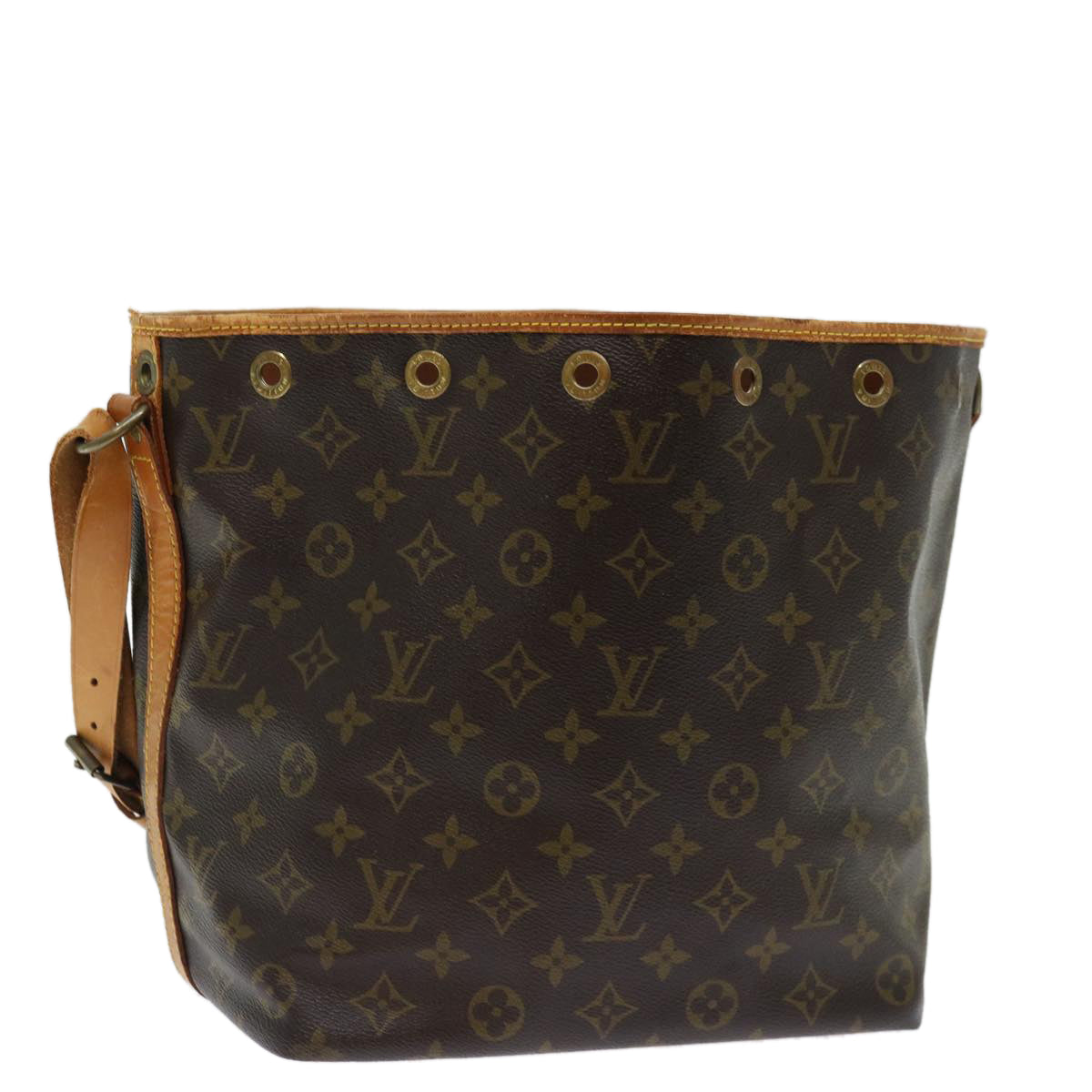 LOUIS VUITTON Monogram Petit Noe Shoulder Bag M42226 LV Auth ar11494