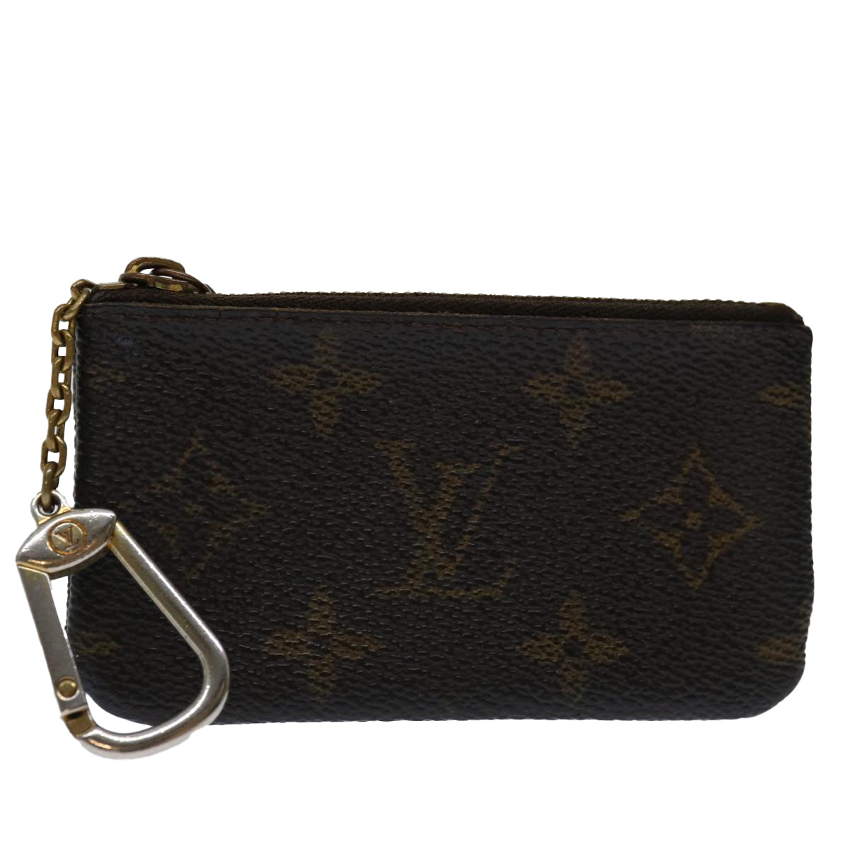 LOUIS VUITTON Monogram Pochette Cles Coin Purse M62650 LV Auth ar11496