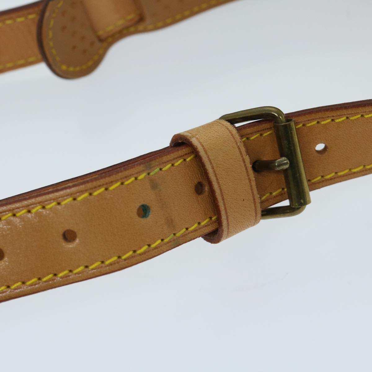 LOUIS VUITTON Adjustable Strap Leather Vintage 35.4""-42.5"" LV Auth ar11506