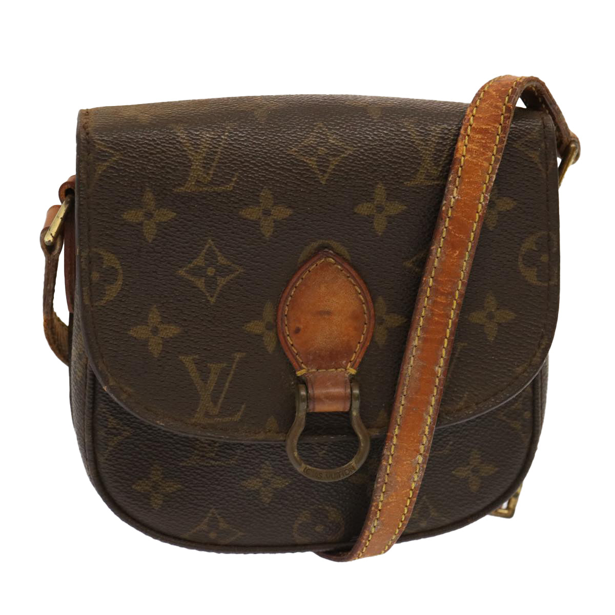 LOUIS VUITTON Monogram Saint Cloud PM Shoulder Bag M51244 LV Auth ar11509