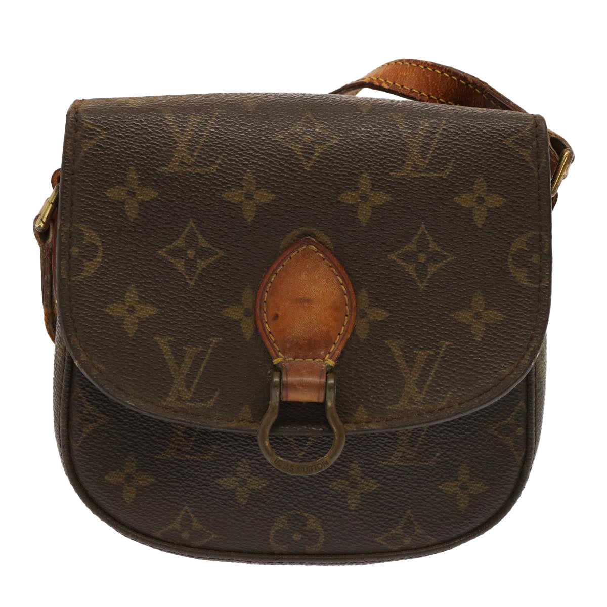 LOUIS VUITTON Monogram Saint Cloud PM Shoulder Bag M51244 LV Auth ar11509