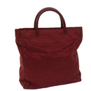 PRADA Hand Bag Nylon Red Auth ar11518-1