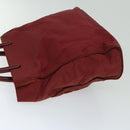 PRADA Hand Bag Nylon Red Auth ar11518-4