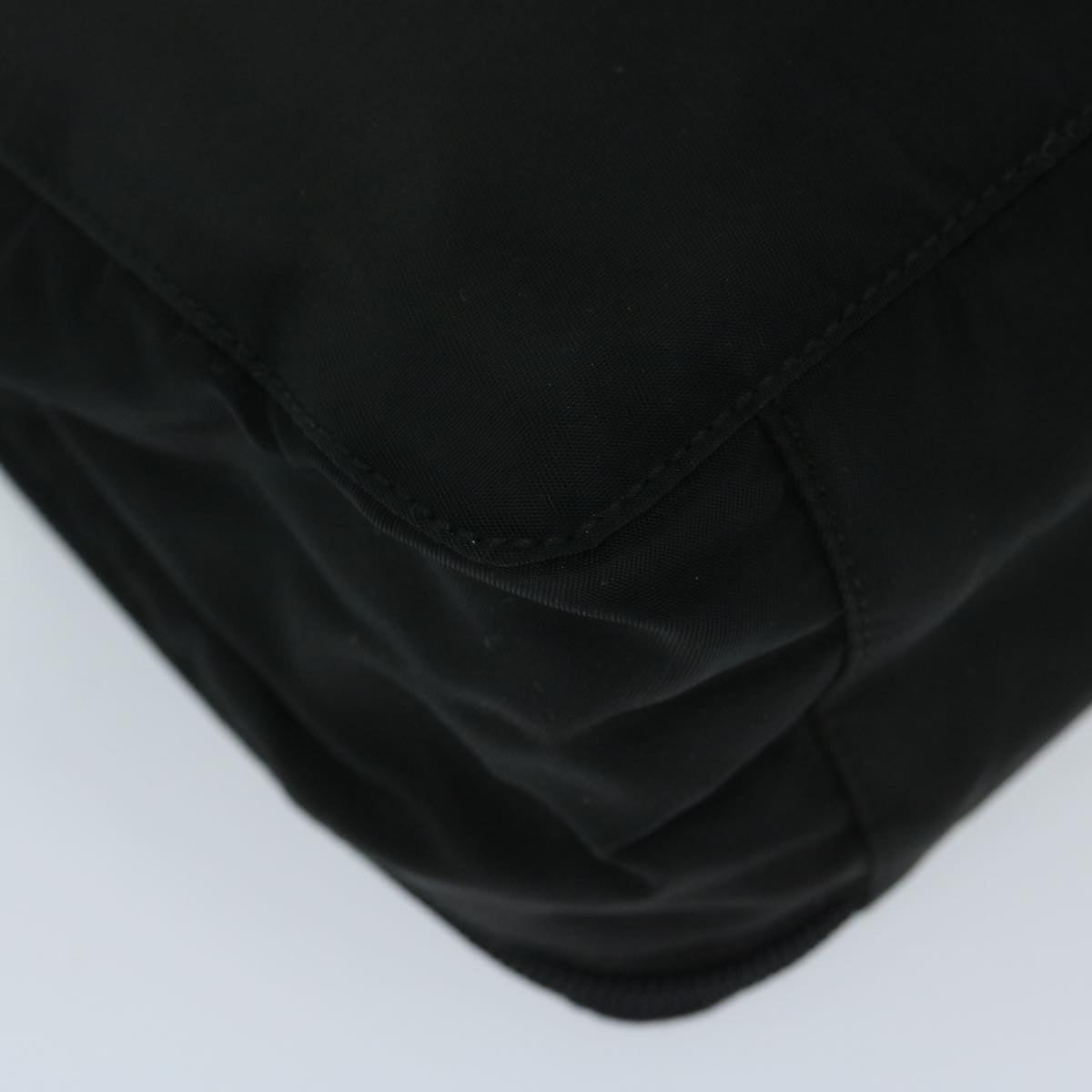 PRADA Hand Bag Nylon Black Auth ar11529