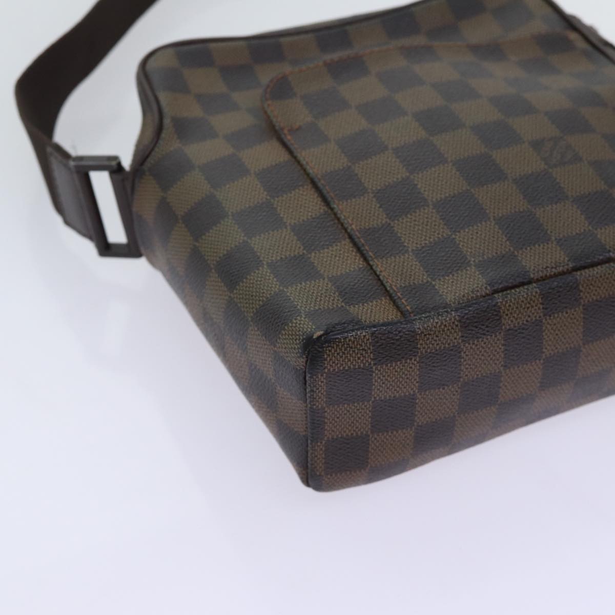 LOUIS VUITTON Damier Ebene Olaf PM Shoulder Bag N41442 LV Auth ar11533