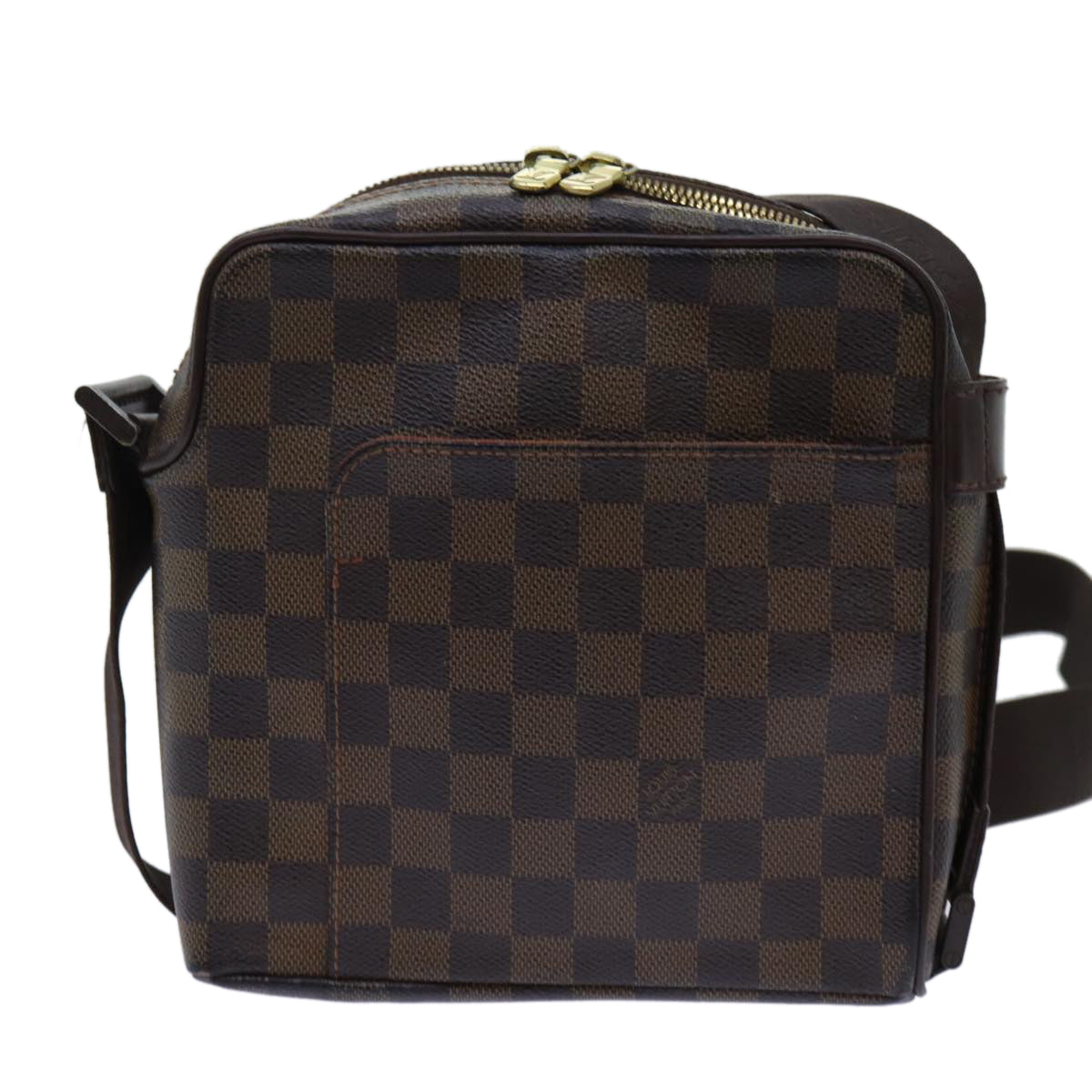 LOUIS VUITTON Damier Ebene Olaf PM Shoulder Bag N41442 LV Auth ar11533