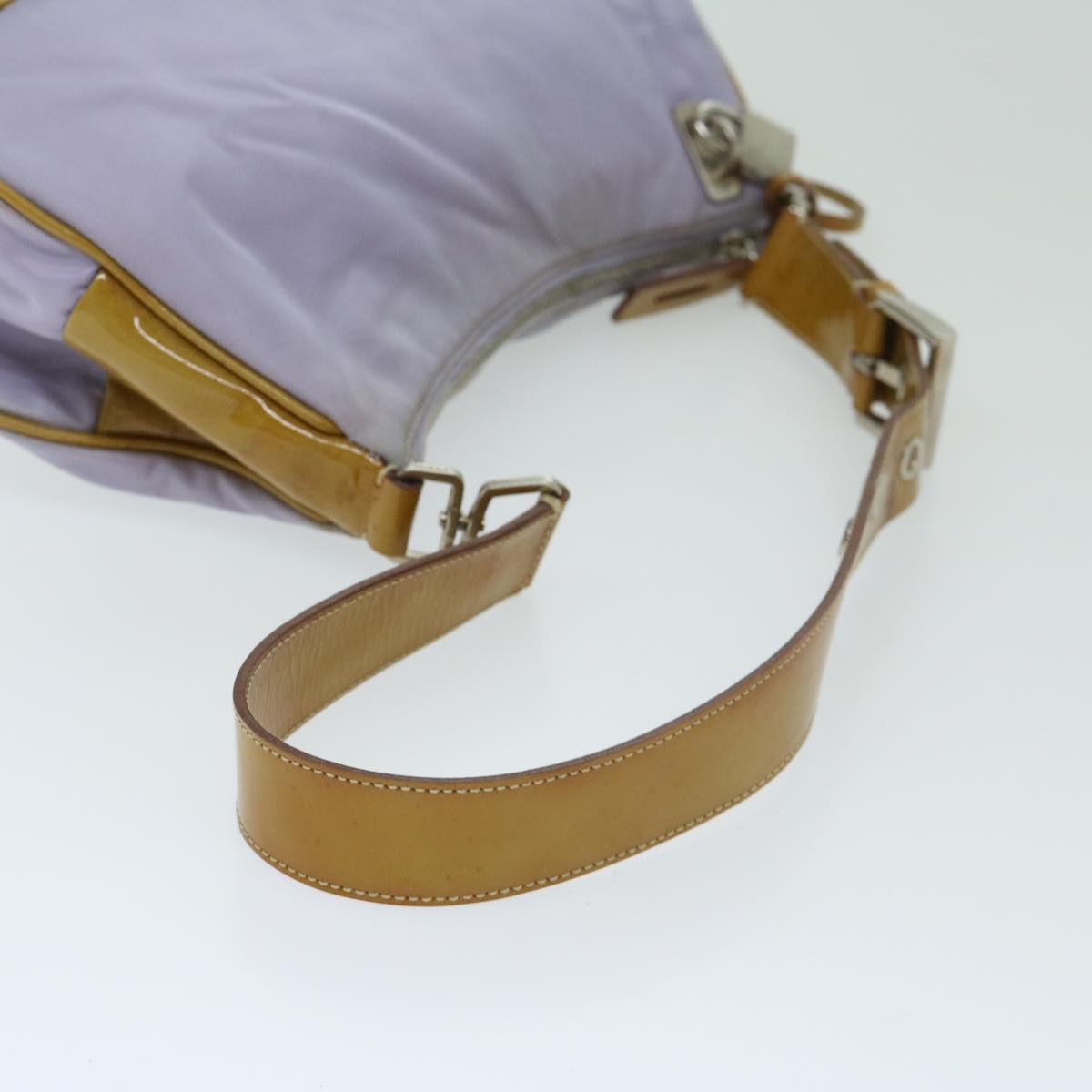 PRADA Shoulder Bag Nylon Purple Auth ar11538