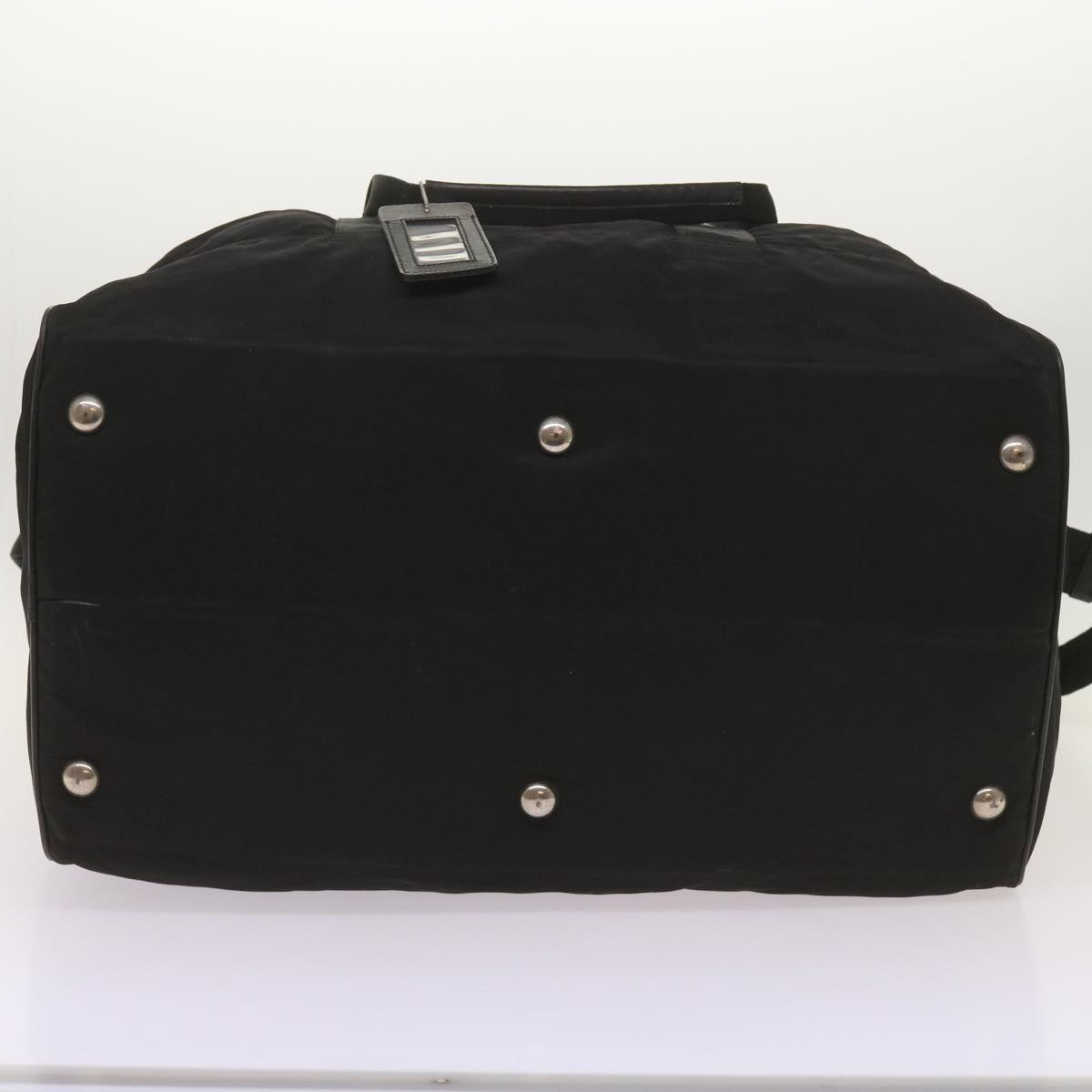 PRADA Boston Bag Nylon 2way Black Auth ar11543