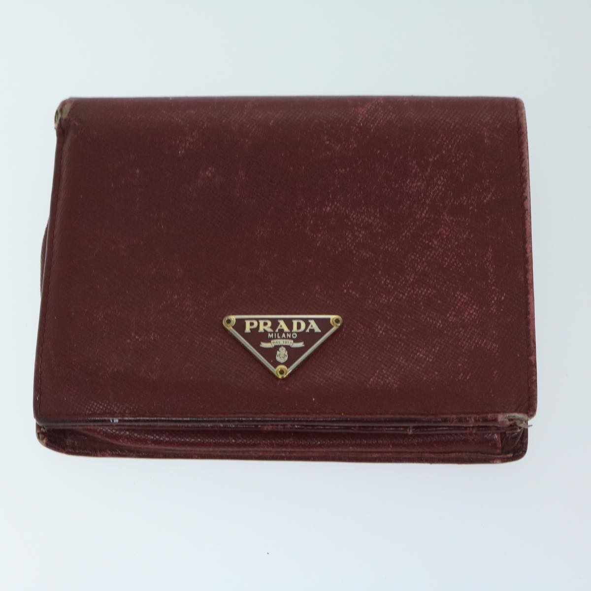 PRADA Wallet Leather nylon 8Set Black Red Brown Auth ar11556 - 0