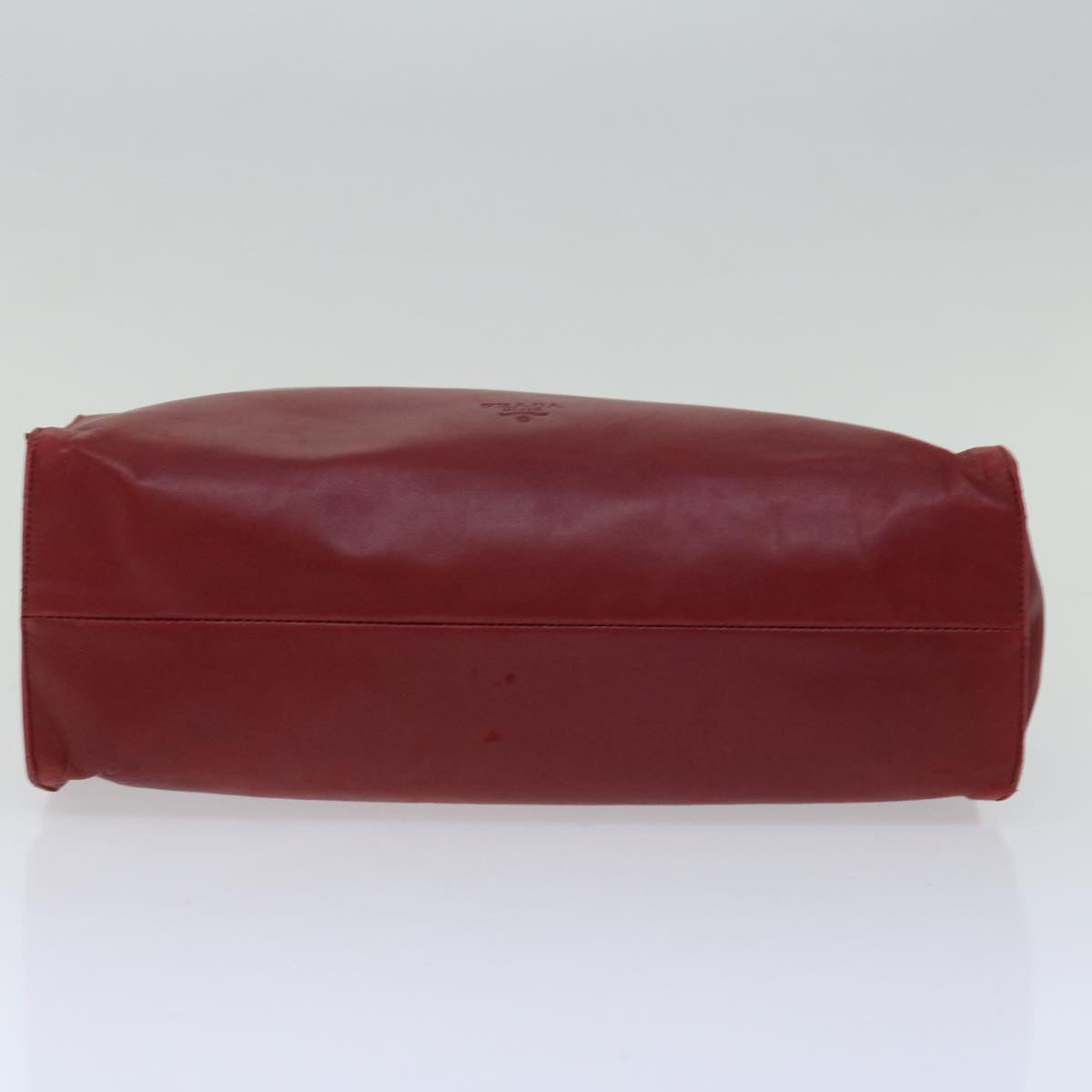 PRADA Hand Bag Leather Red Auth ar11571B