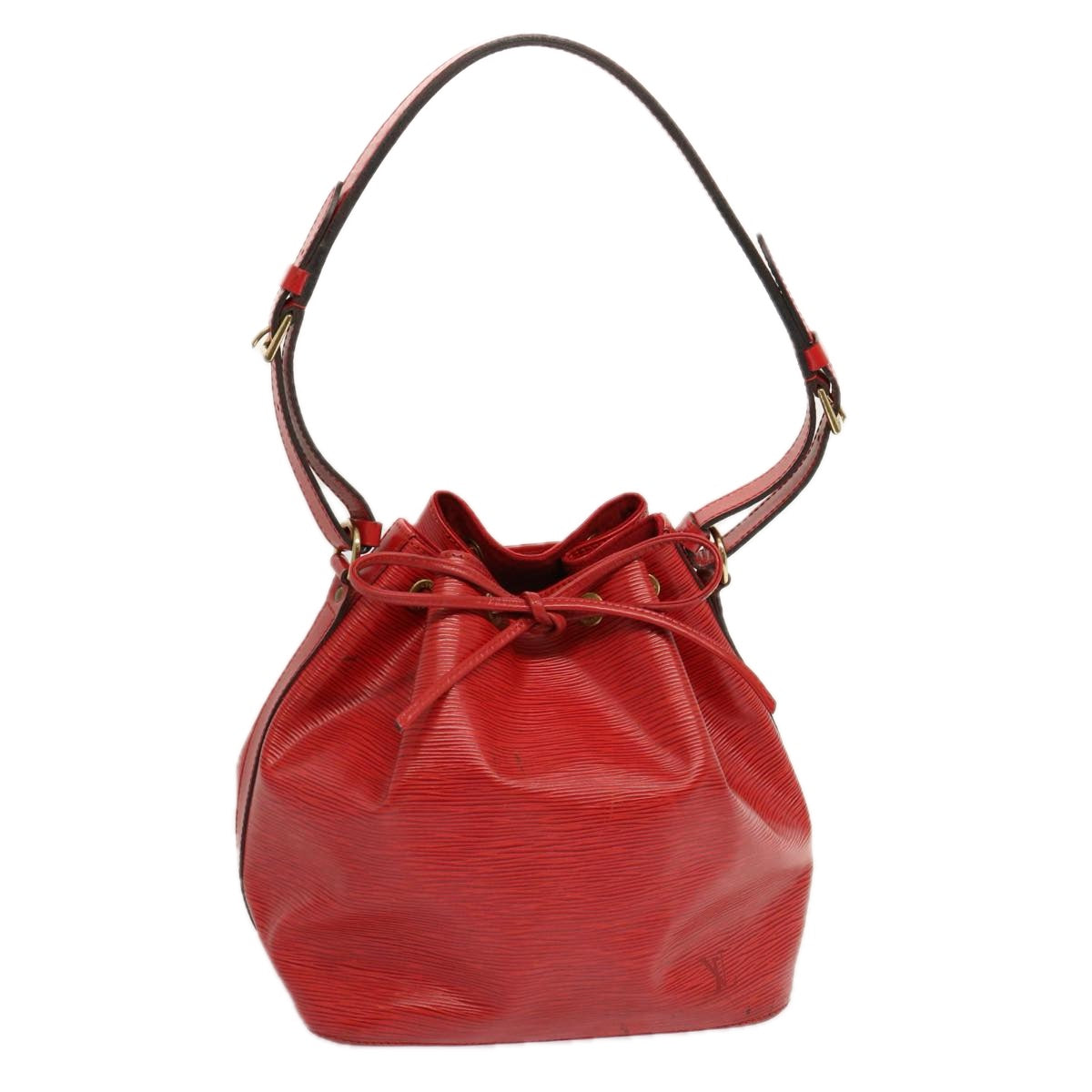 LOUIS VUITTON Epi Petit Noe Shoulder Bag Red M44107 LV Auth ar11584B